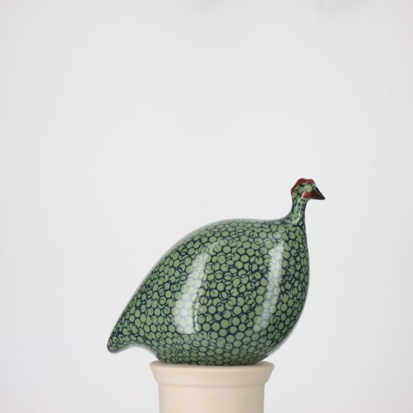 Pintade petit modèle 2e choix Vert moucheté Bleu Cobalt n°384