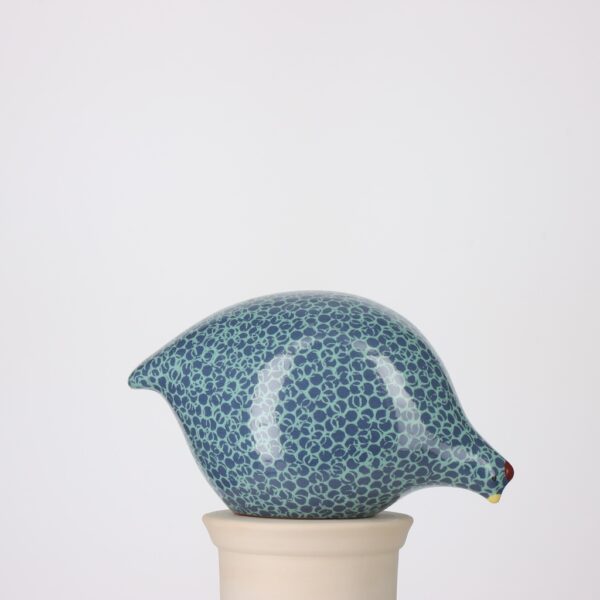 Caille grand modèle 2e choix Bleu moucheté Bleu Turquoise n°400