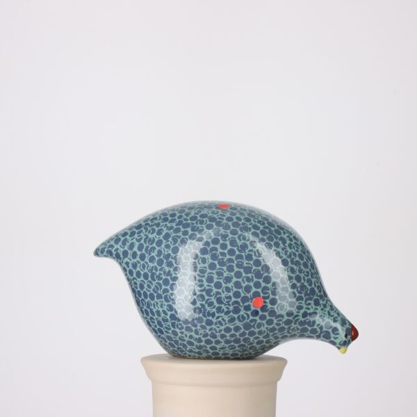 Caille grand modèle 2e choix Bleu moucheté Bleu Turquoise n°408