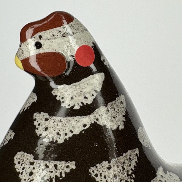 Poule moyen modèle 2e choix Blanc moucheté Noir n°412 – Image 3