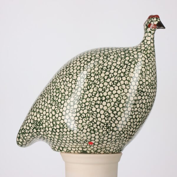 Pintade grand modèle 2e choix Blanc moucheté Vert Canard n°417