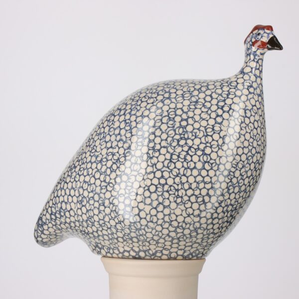 Pintade grand modèle 2e choix Blanc moucheté Cobalt n°420