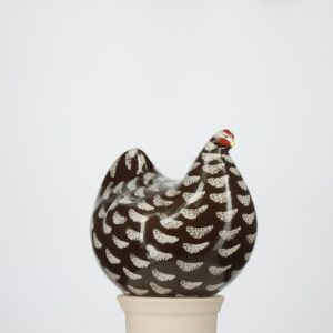 Poule petit modèle 2e choix Noir moucheté Blanc n°410