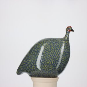 Pintade moyen modèle 2e choix Bleu moucheté Vert Feuille n°438