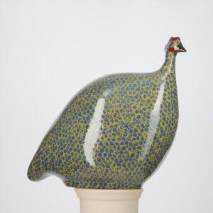 Pintade grand modèle 2e choix Bleu moucheté Vert Feuille n°440