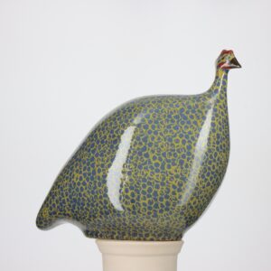 Pintade grand modèle 2e choix Bleu moucheté Vert Feuille n°447