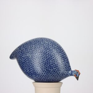 Pintade qui picore 2e choix Bleu moucheté Blanc MAT n°449