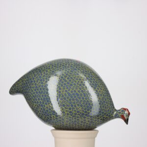 Pintade qui picore 2e choix Bleu moucheté Vert Feuille n°451