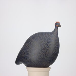 Pintade qui moyen modèle 2e choix Noir moucheté Bleu MAT n°453