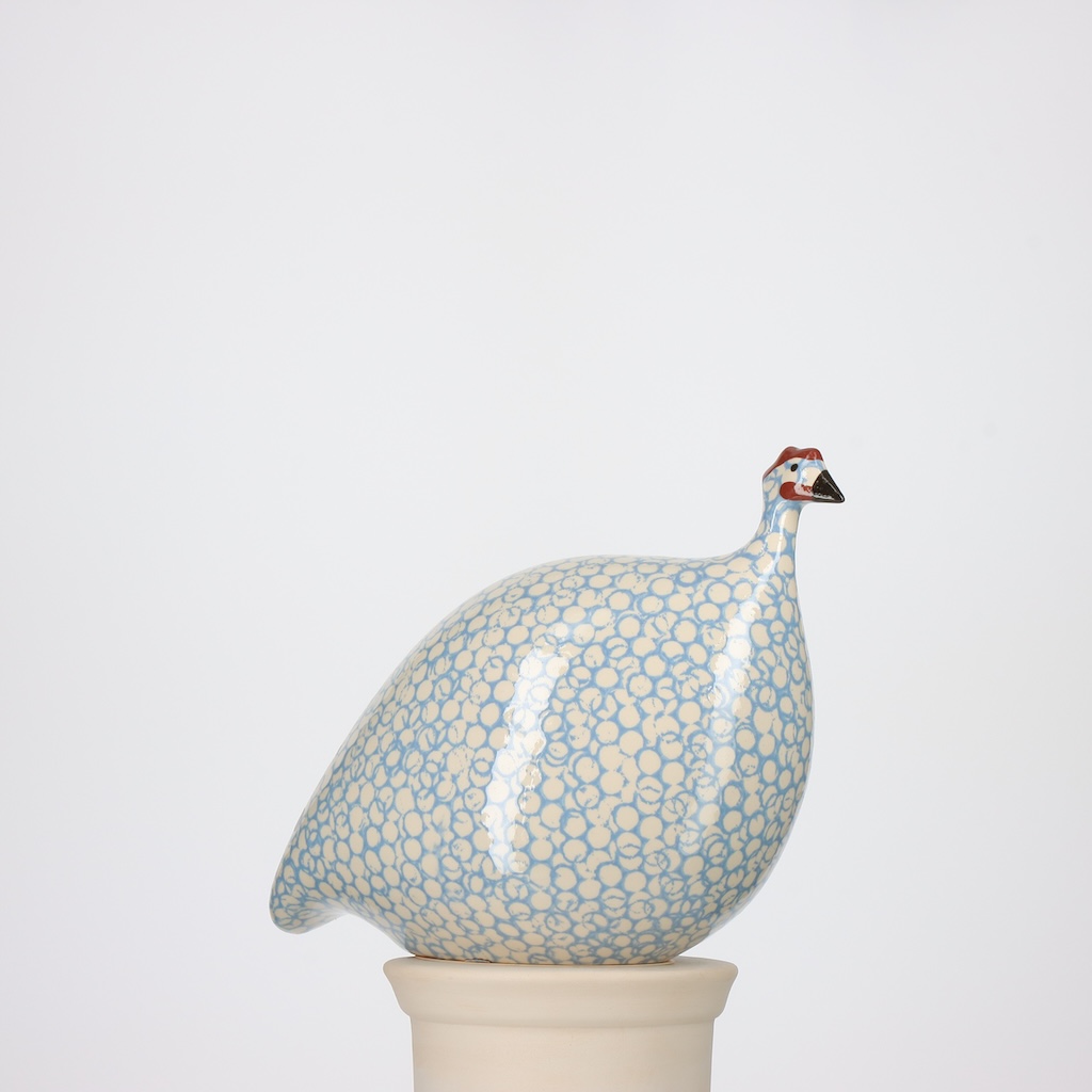 Pintade petit modèle 2e choix Blanc moucheté Bleu Lavande n°475