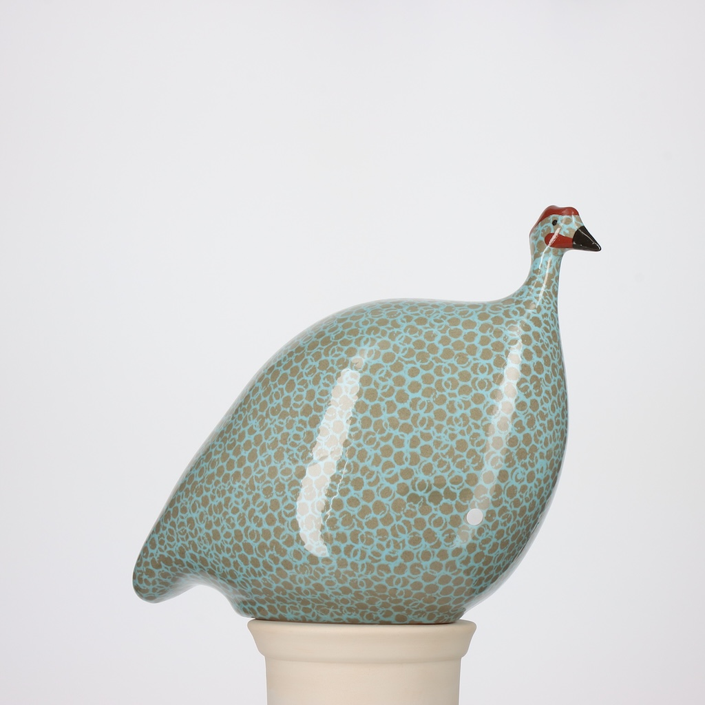 Pintade moyen modèle 2e choix Gris moucheté Bleu Ciel n°476