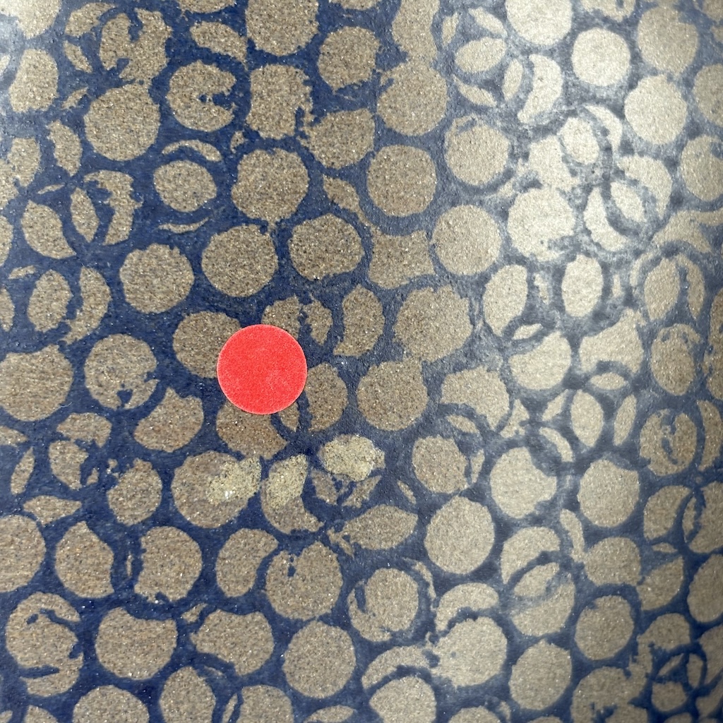 Pintade moyen modèle 2e choix Gris moucheté Cobalt MAT n°478 – Image 3