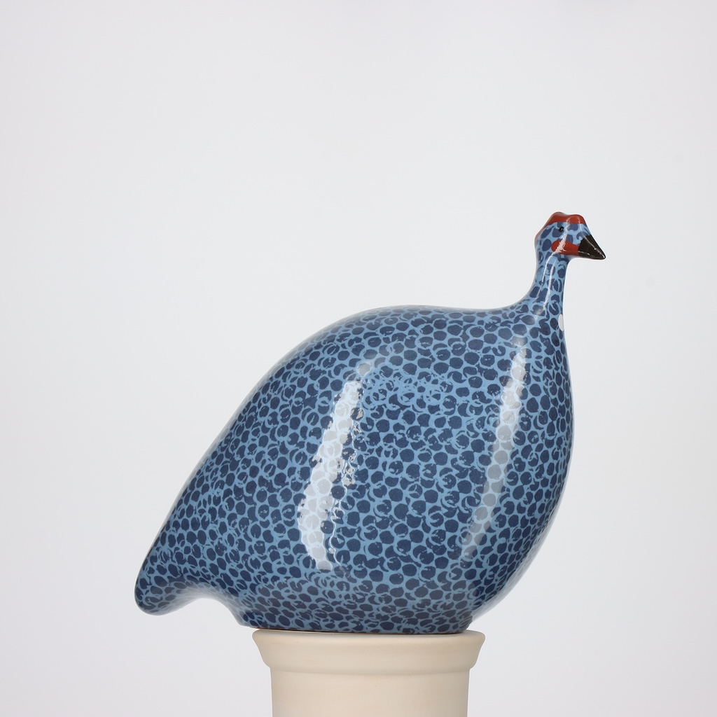 Pintade moyen modèle 2e choix Bleu moucheté Bleu Turquoise n°480