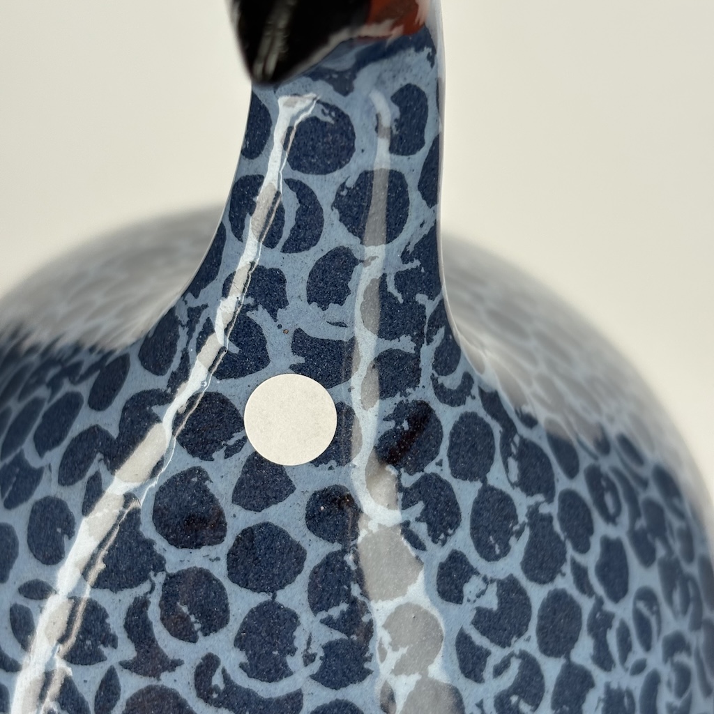 Pintade moyen modèle 2e choix Bleu moucheté Bleu Turquoise n°480 – Image 2