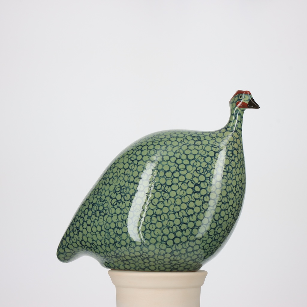 Pintade moyen modèle 2e choix Vert moucheté Cobalt n°483