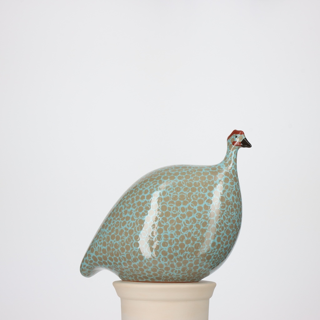 Pintade petit modèle 2e choix Gris moucheté Bleu Ciel n°494