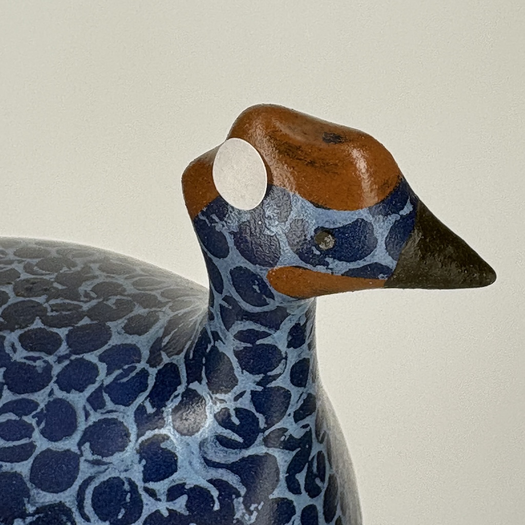 Pintade moyen modèle 2e choix Bleu moucheté Bleu Lavande MAT n°496 – Image 2