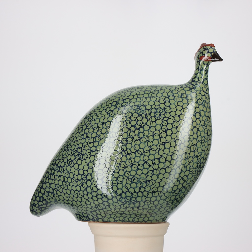 Pintade grand modèle 2e choix Vert moucheté Cobalt n°500