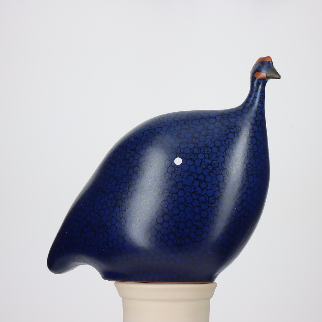 Pintade grand modèle 2e choix Bleu moucheté Noir MAT n°505