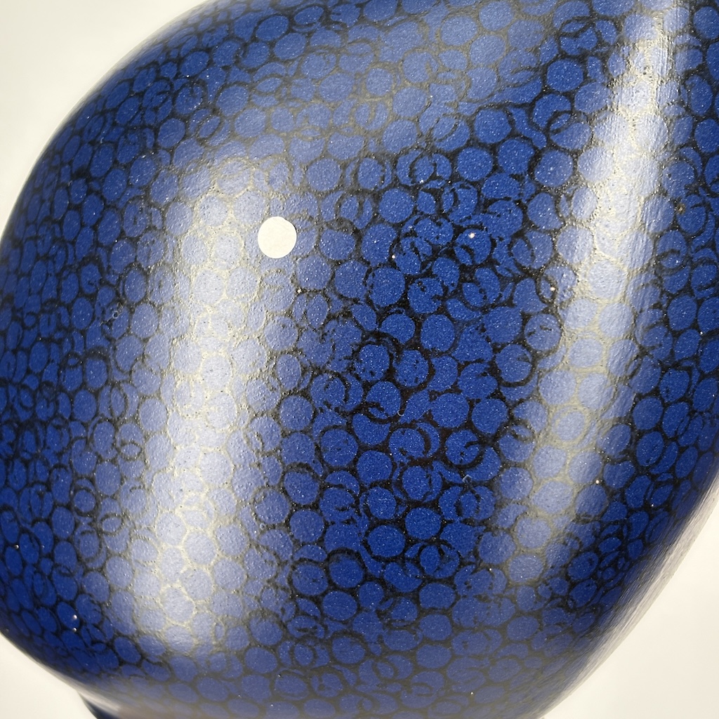 Pintade grand modèle 2e choix Bleu moucheté Noir MAT n°505 – Image 2