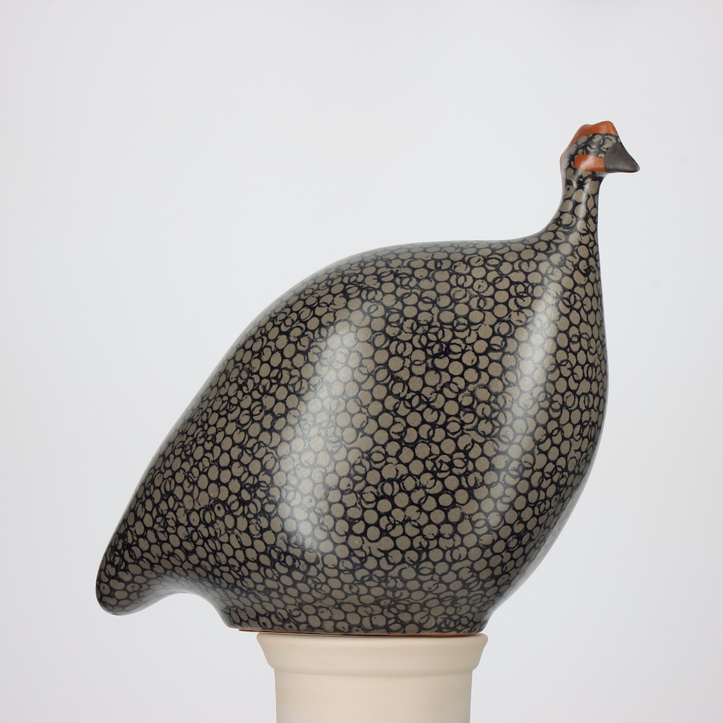 Pintade grand modèle 2e choix Gris moucheté Noir MAT n°506