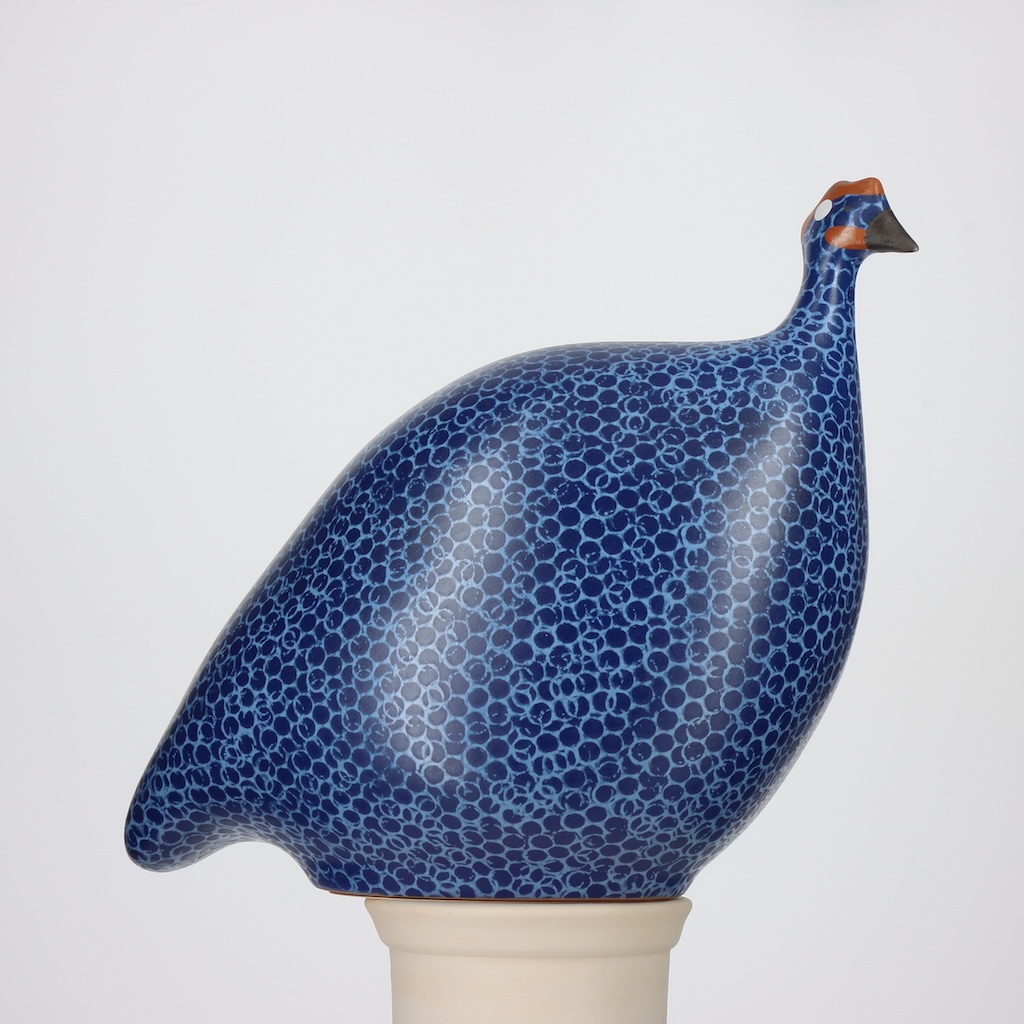 Pintade grand modèle 2e choix Bleu moucheté Bleu Lavande MAT n°507