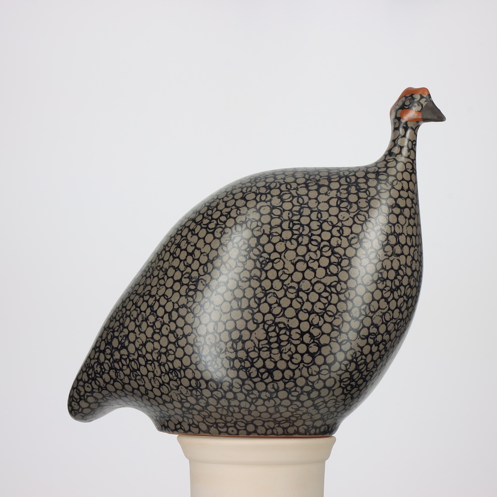 Pintade grand modèle 2e choix Gris moucheté Noir MAT n°508