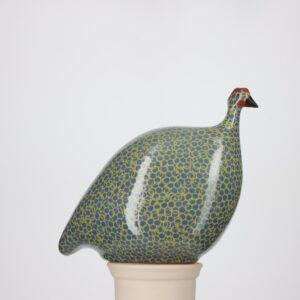 Pintade moyen modèle 2e choix Bleu moucheté Vert Feuille n°509