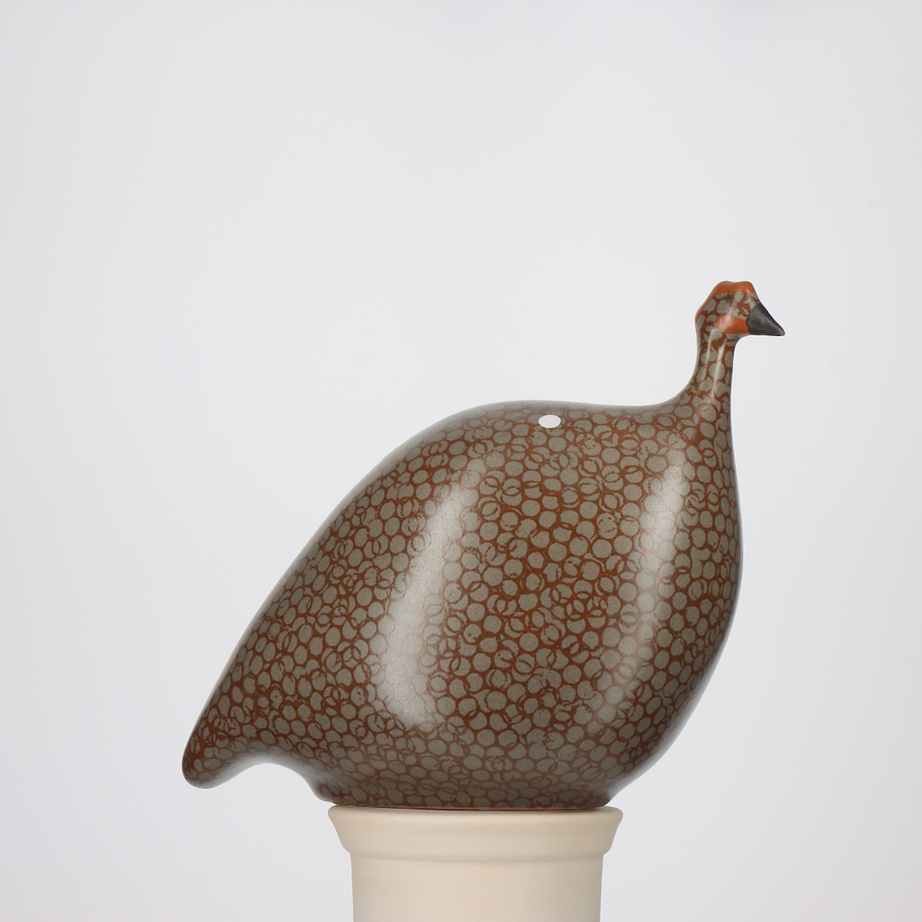 Pintade moyen modèle 2e choix Gris moucheté Bordeaux n°510