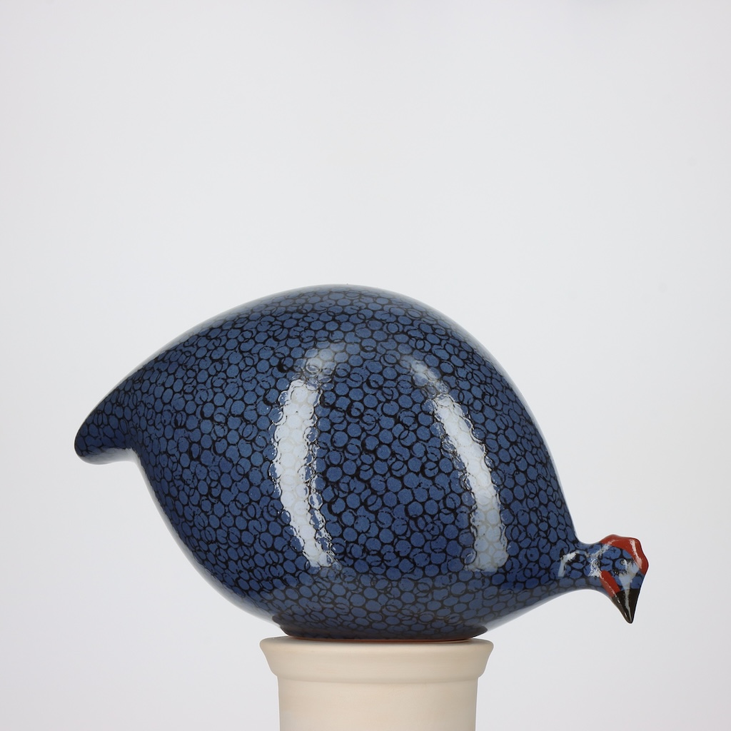 Pintade modèle qui picore 2e choix Bleu moucheté Noir n°511