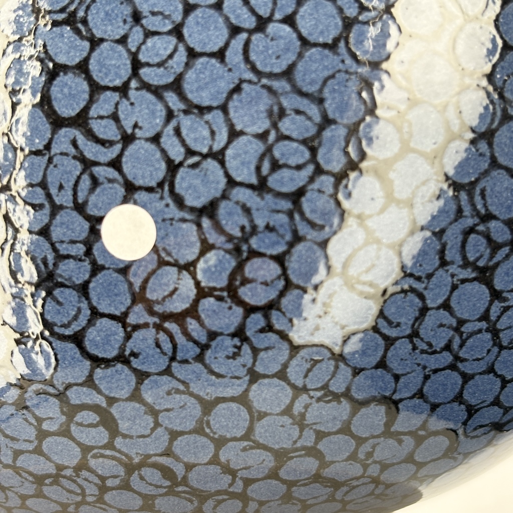 Pintade modèle qui picore 2e choix Bleu moucheté Noir n°511 – Image 2