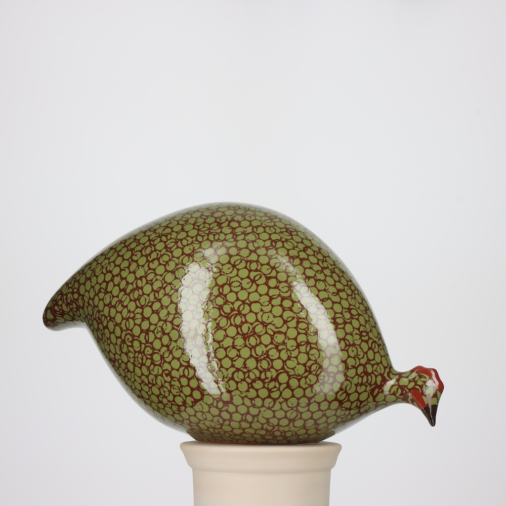 Pintade modèle qui picore 2e choix Vert moucheté Bordeaux n°517