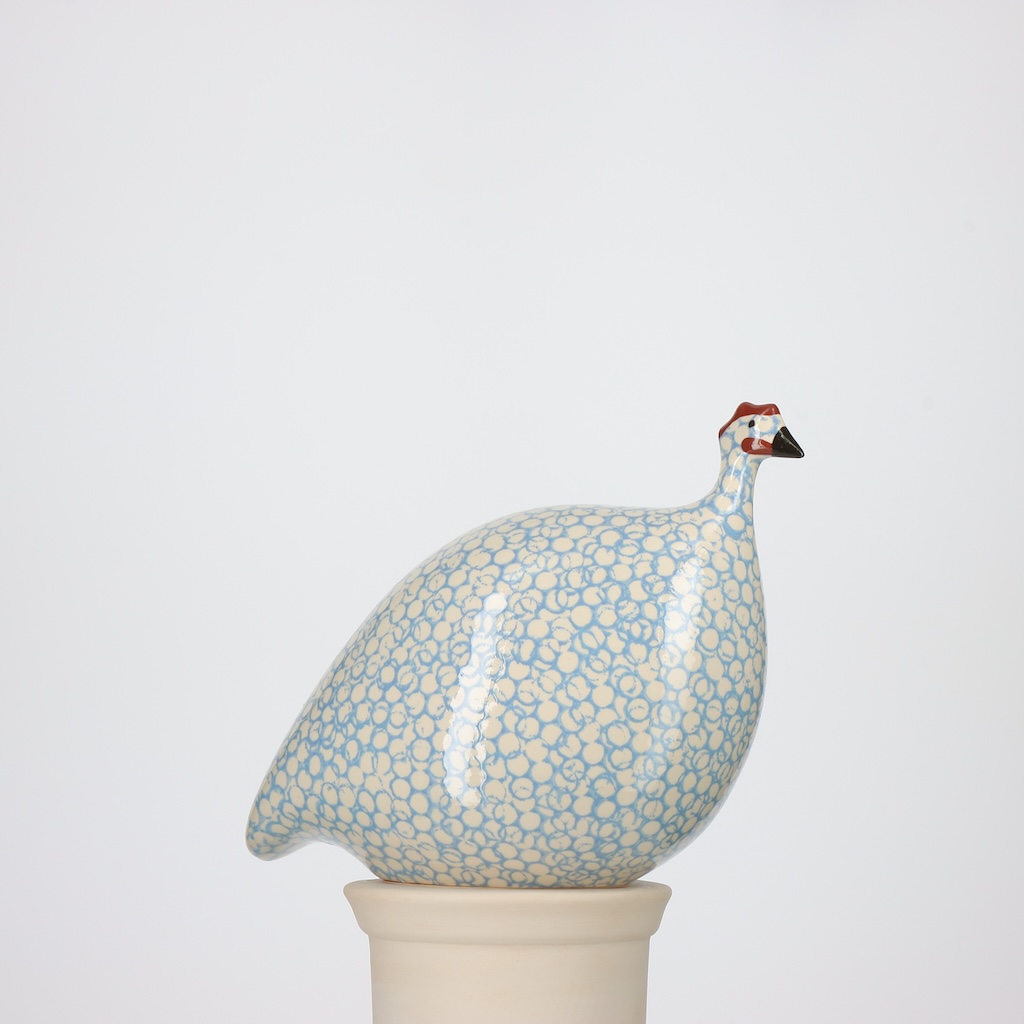 Pintade petit modèle 2e choix Blanc moucheté Bleu Lavande n°527