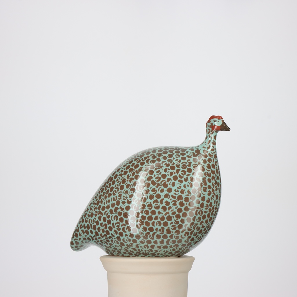 Pintade petit modèle 2e choix Noir moucheté Bleu Turquoise n°528