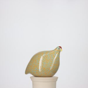 Caille petit modèle 2e choix Jaune moucheté Turquoise n°536