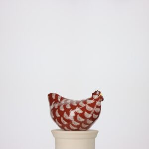 Poulette moyen modèle 2e choix Bordeaux moucheté Blanc n°539