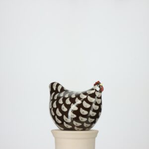 Poulette grand modèle 2e choix Noir moucheté Blanc n°541