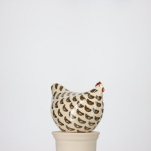 Poulette grand modèle 2e choix Blanc moucheté Noir n°542