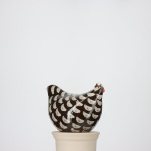 Poulette grand modèle 2e choix Noir moucheté Blanc n°543