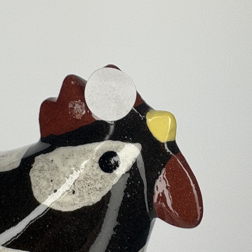 Poulette grand modèle 2e choix Noir moucheté Blanc n°543 – Image 2