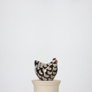 Poulette petit modèle 2e choix Noir moucheté Blanc n°545