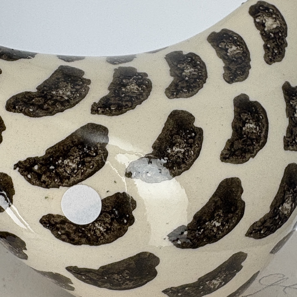 Poulette petit modèle 2e choix Blanc moucheté Noir n°548 – Image 2