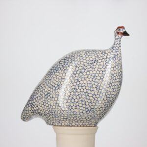 Pintade grand modèle 2e choix Blanc moucheté Cobalt n°568