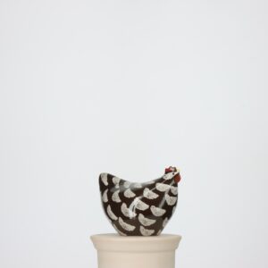 Poulette petit modèle 2e choix Noir moucheté Blanc n°606
