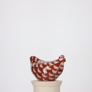 Poulette moyen modèle 2e choix Rouge moucheté Blanc n°612