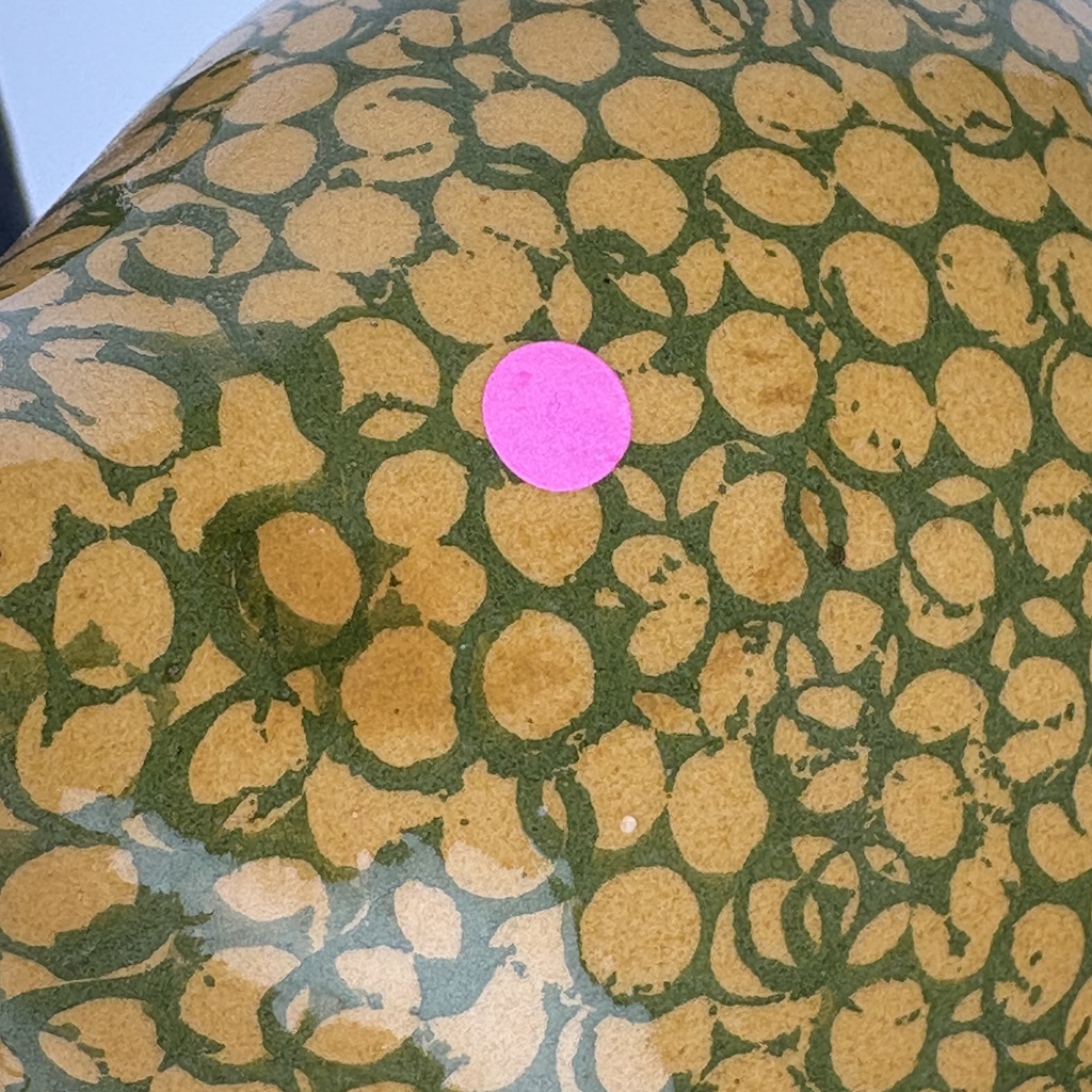Caille petit modèle 2e choix Jaune moucheté Vert n°621 – Image 2