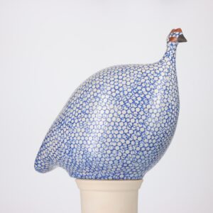 Pintade grand modèle 2e choix Blanc moucheté Bleu MAT n°635