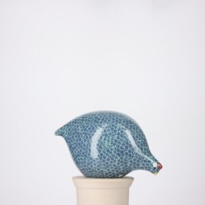 Caille grand modèle 2e choix Bleu moucheté Turquoise n°666