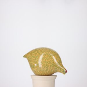 Caille grand modèle 2e choix Jaune moucheté Vert n°667