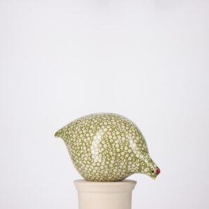 Caille grand modèle 2e choix Blanc moucheté Vert n°669